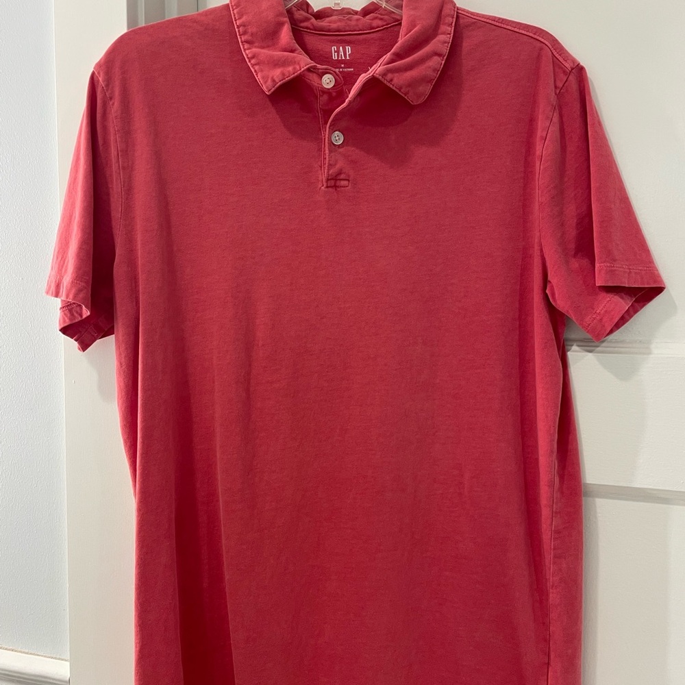 GAP Men's Red Polo Shirt